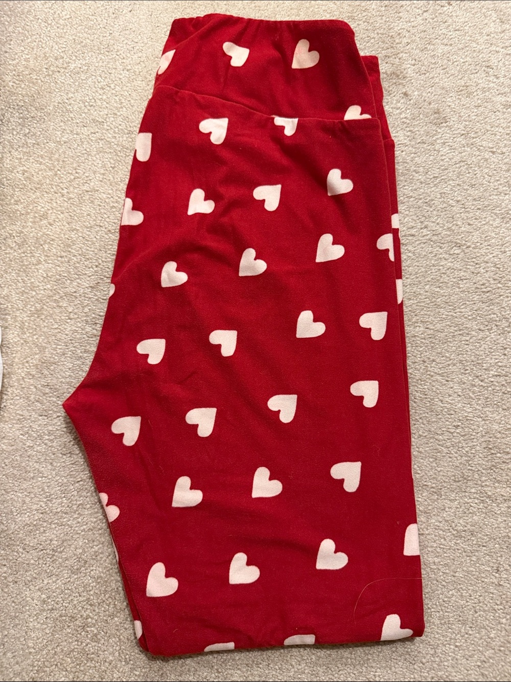 Lularoe heart leggings, size: tall & curvy